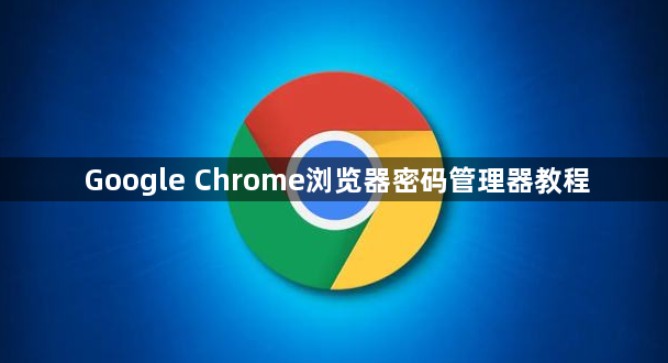 Google Chrome浏览器密码管理器教程1