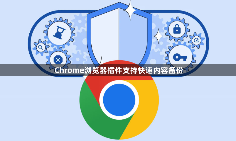 Chrome浏览器插件支持快速内容备份1