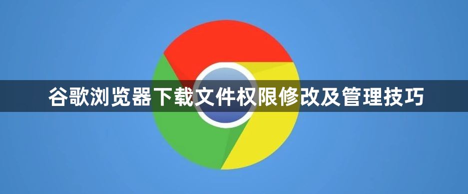 谷歌浏览器下载文件权限修改及管理技巧1
