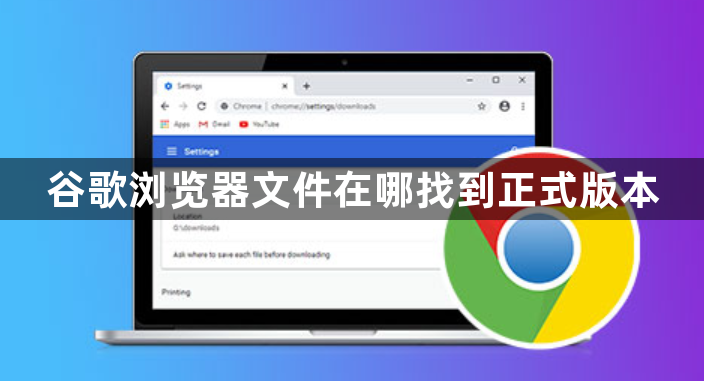 谷歌浏览器文件在哪找到正式版本1