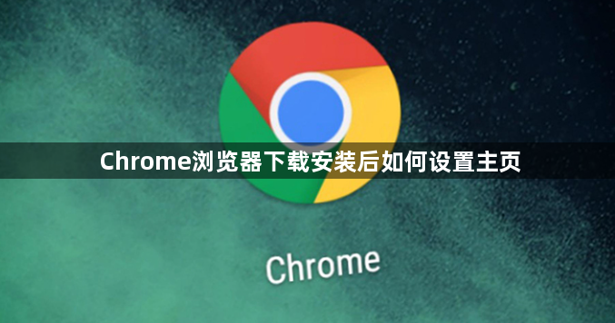 Chrome浏览器下载安装后如何设置主页1