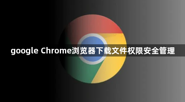 google Chrome浏览器下载文件权限安全管理1