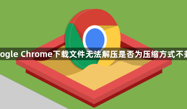 Google Chrome下载文件无法解压是否为压缩方式不兼容1