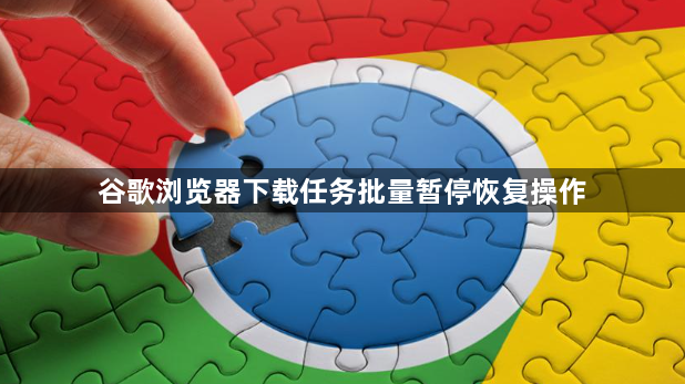 谷歌浏览器下载任务批量暂停恢复操作1