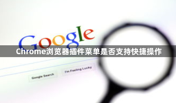 Chrome浏览器插件菜单是否支持快捷操作1