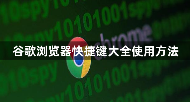 谷歌浏览器快捷键大全使用方法1