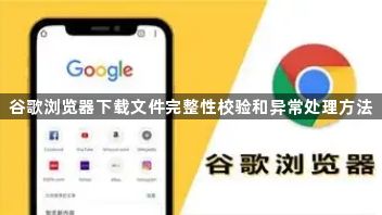 谷歌浏览器下载文件完整性校验和异常处理方法1