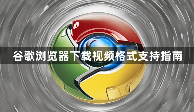 谷歌浏览器下载视频格式支持指南1