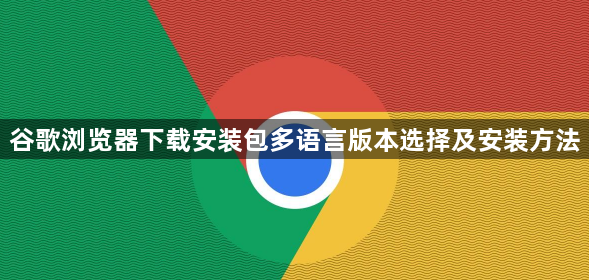 谷歌浏览器下载安装包多语言版本选择及安装方法1