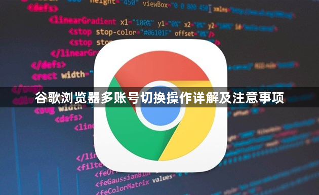 谷歌浏览器多账号切换操作详解及注意事项1