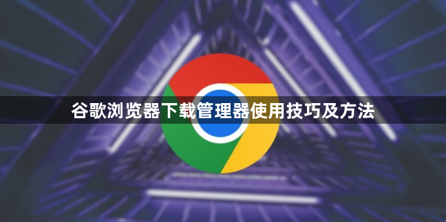 谷歌浏览器下载管理器使用技巧及方法1