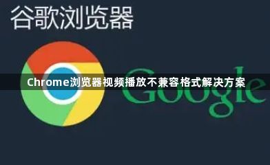 Chrome浏览器视频播放不兼容格式解决方案1