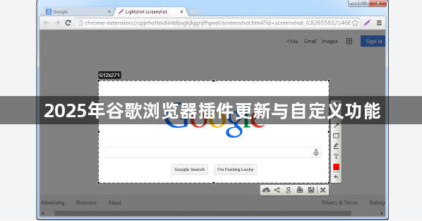 2025年谷歌浏览器插件更新与自定义功能1
