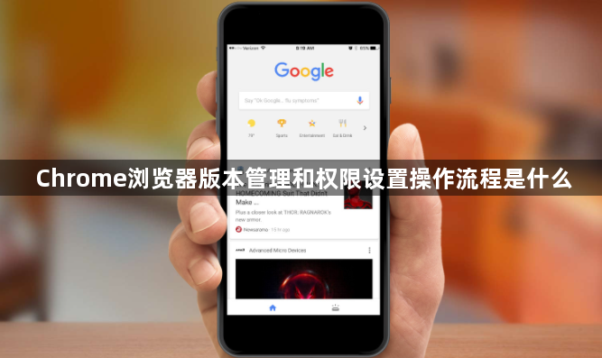 Chrome浏览器版本管理和权限设置操作流程是什么1