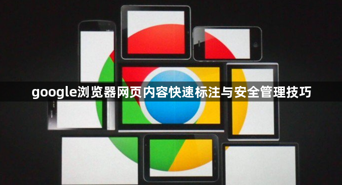google浏览器网页内容快速标注与安全管理技巧1