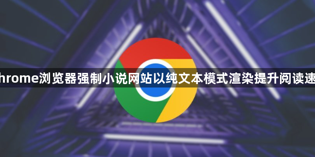 Chrome浏览器强制小说网站以纯文本模式渲染提升阅读速度1