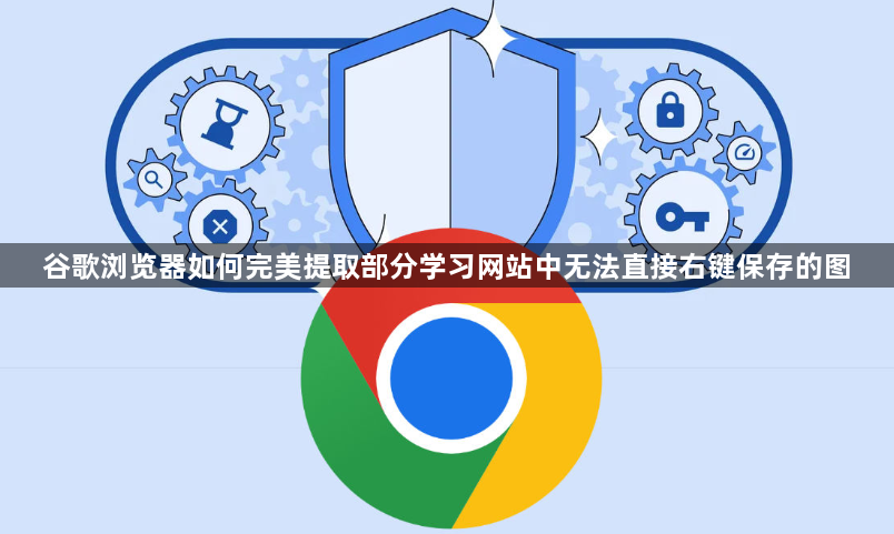 谷歌浏览器如何完美提取部分学习网站中无法直接右键保存的图1