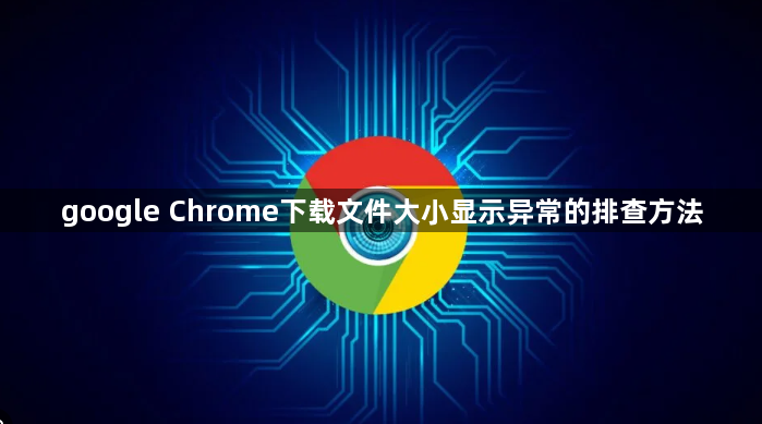 google Chrome下载文件大小显示异常的排查方法1
