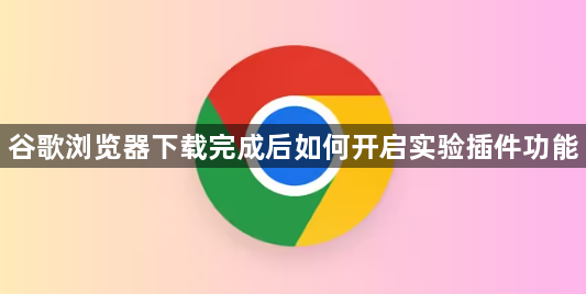 谷歌浏览器下载完成后如何开启实验插件功能1