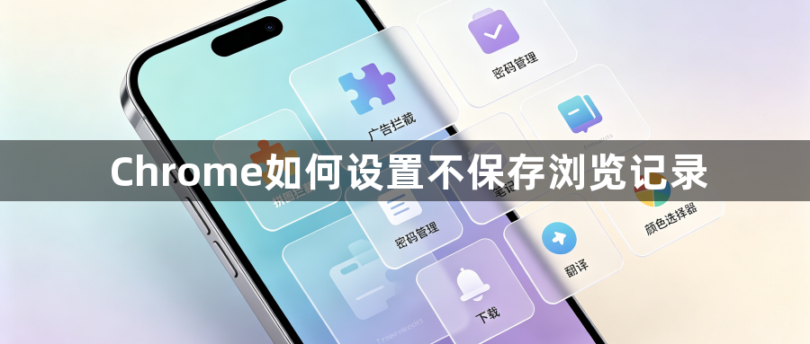 Chrome如何设置不保存浏览记录1