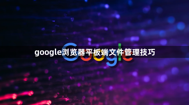 google浏览器平板端文件管理技巧1