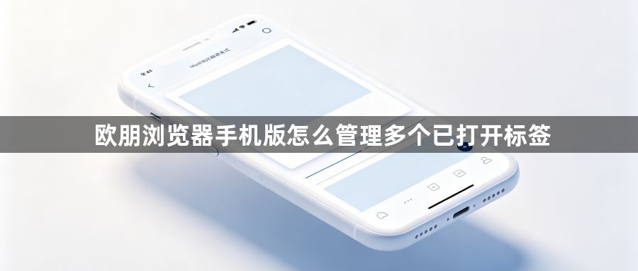欧朋浏览器手机版怎么管理多个已打开标签1
