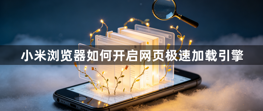 小米浏览器如何开启网页极速加载引擎1