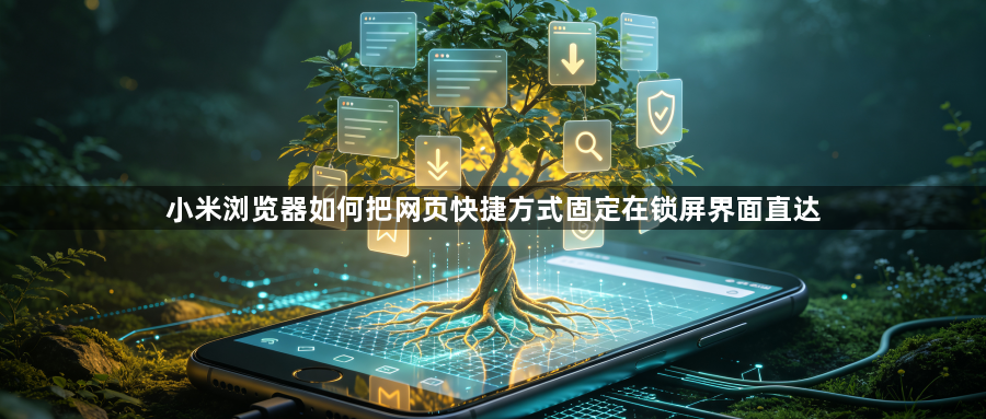 小米浏览器如何把网页快捷方式固定在锁屏界面直达1