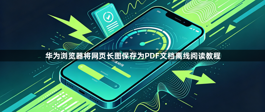 华为浏览器将网页长图保存为PDF文档离线阅读教程1