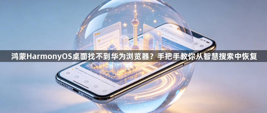 鸿蒙HarmonyOS桌面找不到华为浏览器？手把手教你从智慧搜索中恢复1