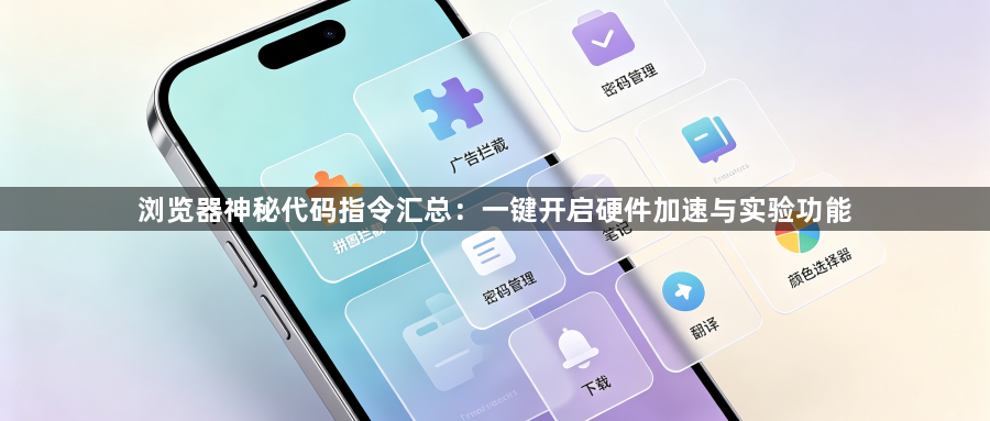 浏览器神秘代码指令汇总:一键开启硬件加速与实验功能1
