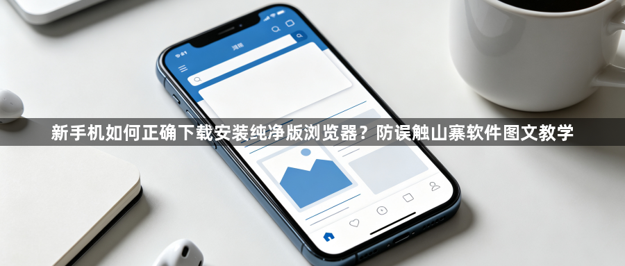 新手机如何正确下载安装纯净版浏览器？防误触山寨软件图文教学1