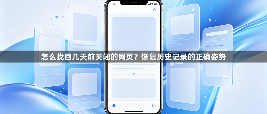 怎么找回几天前关闭的网页？恢复历史记录的正确姿势1