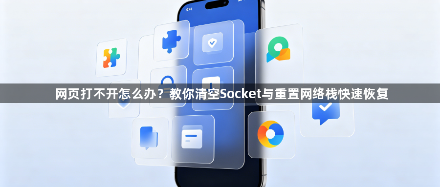 网页打不开怎么办？教你清空Socket与重置网络栈快速恢复1