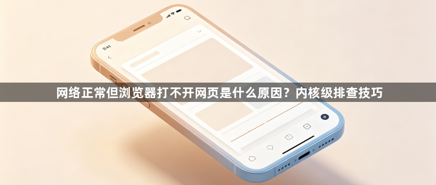 网络正常但浏览器打不开网页是什么原因？内核级排查技巧1