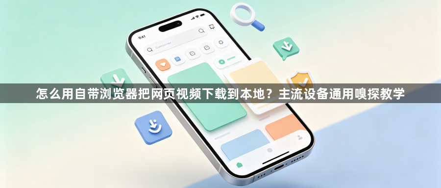 怎么用自带浏览器把网页视频下载到本地？主流设备通用嗅探教学1