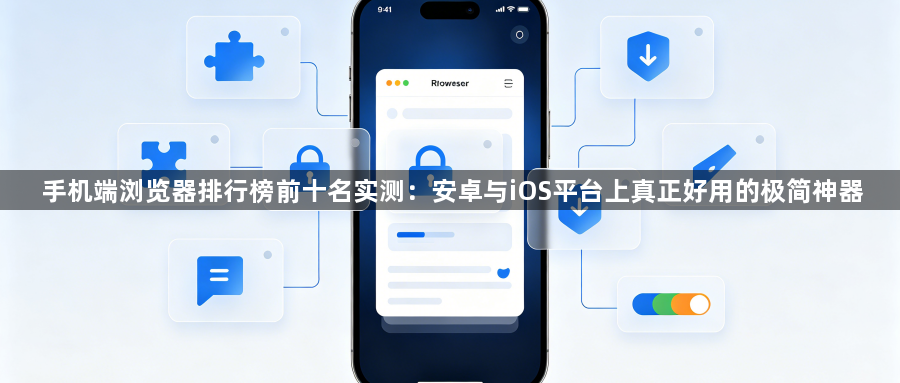 手机端浏览器排行榜前十名实测：安卓与iOS平台上真正好用的极简神器1