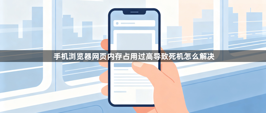 手机浏览器网页内存占用过高导致死机怎么解决1