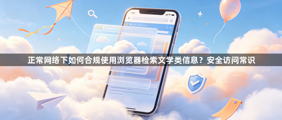 正常网络下如何合规使用浏览器检索文学类信息？安全访问常识1