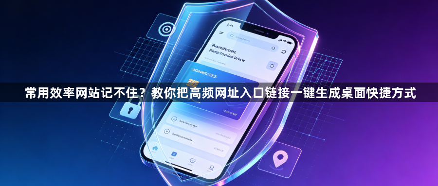常用效率网站记不住？教你把高频网址入口链接一键生成桌面快捷方式1