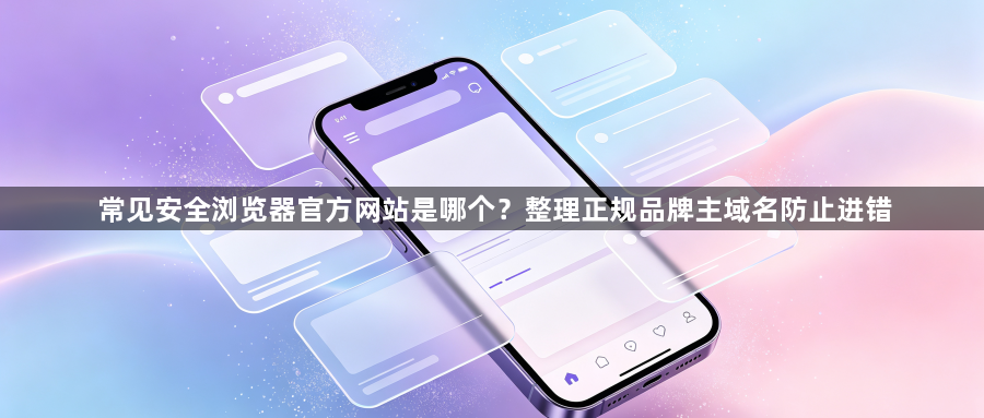 常见安全浏览器官方网站是哪个？整理正规品牌主域名防止进错1