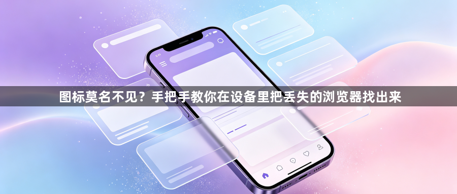 图标莫名不见？手把手教你在设备里把丢失的浏览器找出来1